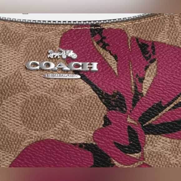SALE !!!!!   🎀COACH TERI MINI IN SIGNATURE CANVAS BOW PRINT - NEW WITH TAGS - Picture 4 of 5